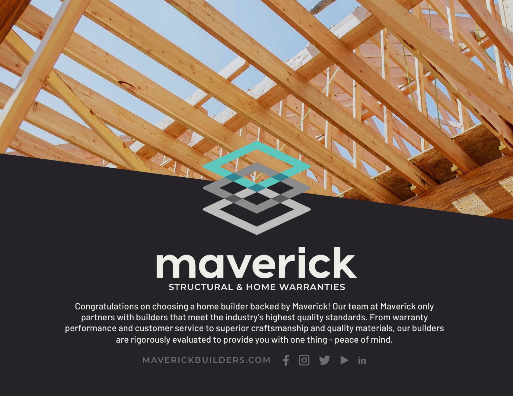 Maverick 1-2-10 warranty flyer, page 1: covered components diagram and the one, two and ten year terms